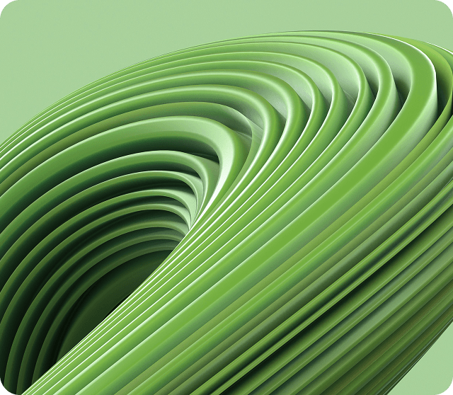 Green background for main feature